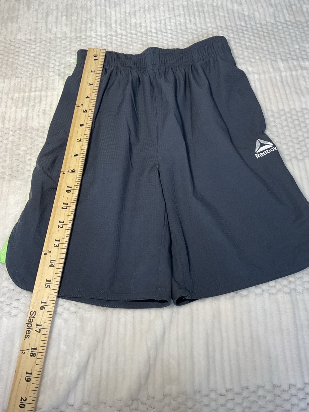 Reebok Kids Navy Rain Jacket with Lime Accents size 8 - Picture 9 of 10